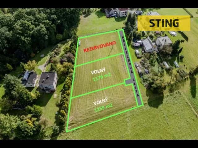 Prodej stavebních pozemků 1.259 m2 a 1.179 m2, Ropice, Ropice, okres Frýdek-Místek