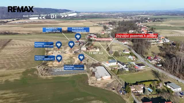 Prodej bývalé zemědělské usedlosti s pozemky o celkové výměře 13 407 m2 v obci Vražné - Hynčice, Vražné, okres Nový Jičín