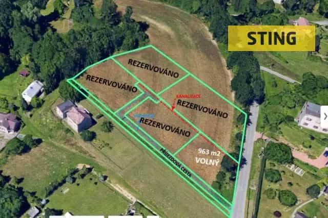 Prodej stavebního pozemku o výměře 963 m2, obec Bohumín Skřečoň, Bohumín, okres Karviná