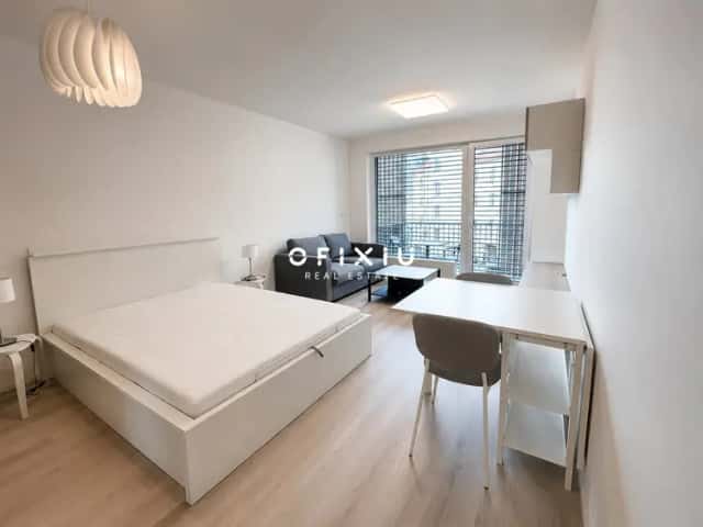 Pronájem nového, kompletně vybaveného bytu 1+kk s balkonem a garážovým stáním, 29 m2 – Brno-Komárov, Dornych, Brno, okres Brno-město