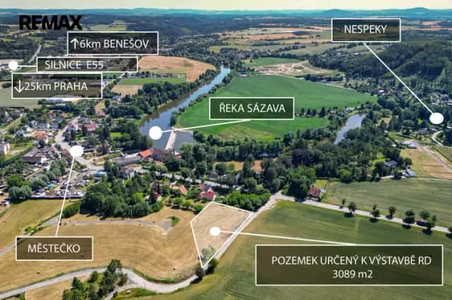 Pozemek Městečko, k.ú. Nespeky, Nespeky, okres Benešov