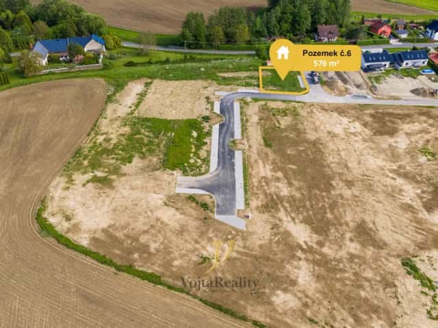 Prodej, Pozemek pro bydlení č. 6, 576 m2, Komárov, Komárov, okres Olomouc