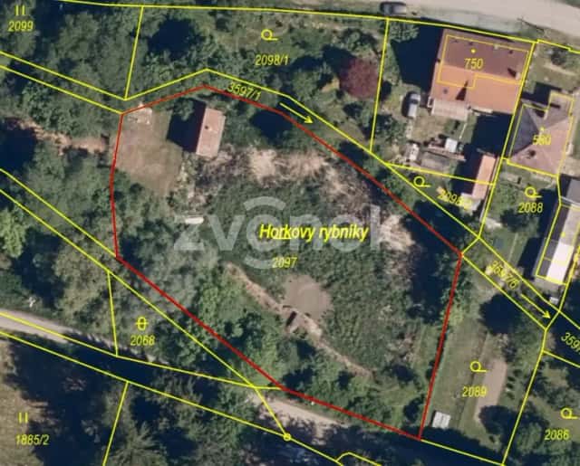 Prodej rybníku 2 136 m2, Halenkovice, Halenkovice, okres Zlín