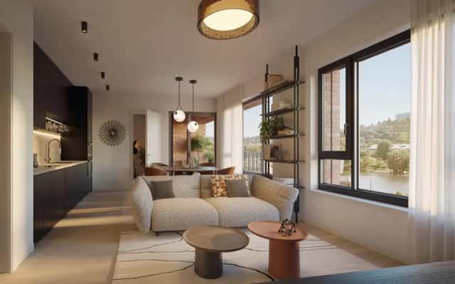 Projekt LIHOVAR Smíchov: Investiční 2+kk (byt č. 1023 - 45,3 m2 ), Nádražní, Praha