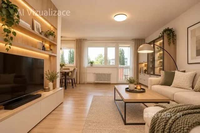 Prodej prostorného bytu 3+1 s lodžií pouze 7 min od lesoparku, Ke Kamínce, Praha