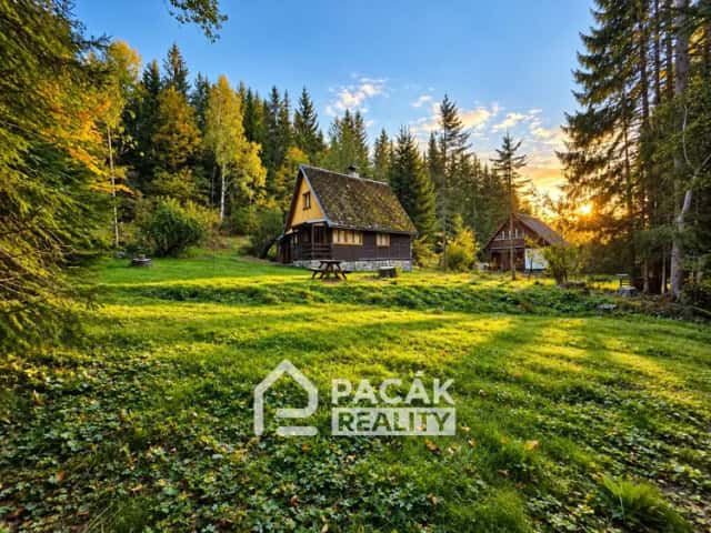 Prodej rekreační chaty s pozemkem 1 188 m2 – Klepáčov, nedaleko Skřítku, Sobotín, okres Šumperk