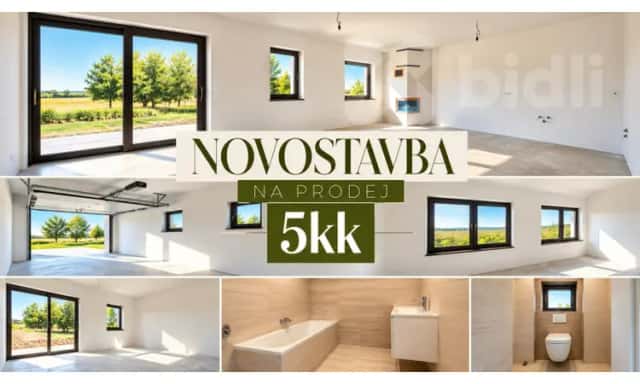 Novostavba rodinného domu 5+kk v Rymicích u Holešova, Rymice, okres Kroměříž