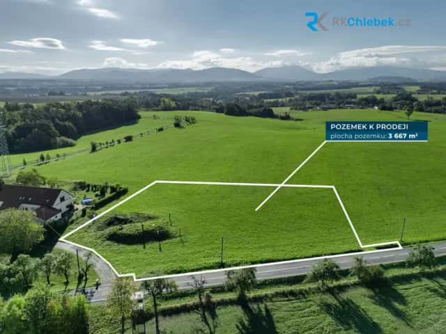 Prodej stavebního a zemědělských pozemků o celkové výměře 3 667 m2 – Bruzovice, Bruzovice, okres Frýdek-Místek
