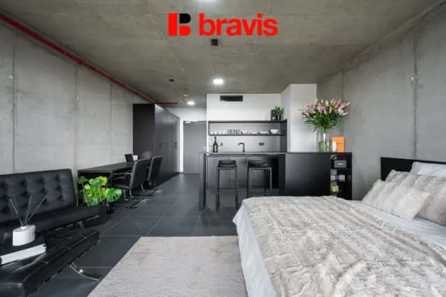 Pronájem 1+kk, Královopolská, Brno: All-in vybavení, lodžie, wifi, gym, garážové stání, Královopolská 3052/139, Brno, okres Brno-město