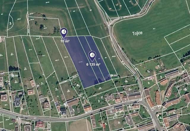 Prodej pozemku, Tojice, okres Plzeň-jih