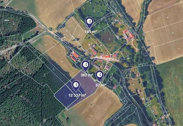 Prodej pozemku, Větřní – Hašlovice, okres Český Krumlov