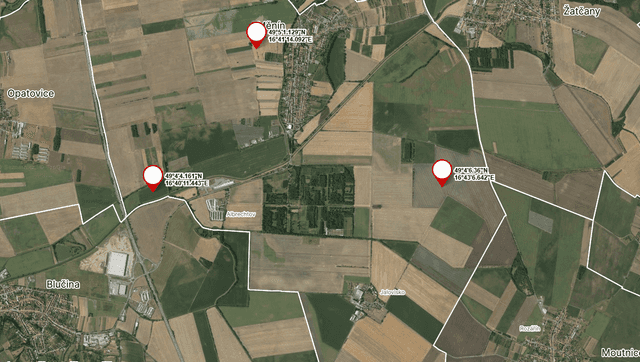 Prodej pozemku, Měnín, okres Brno-venkov