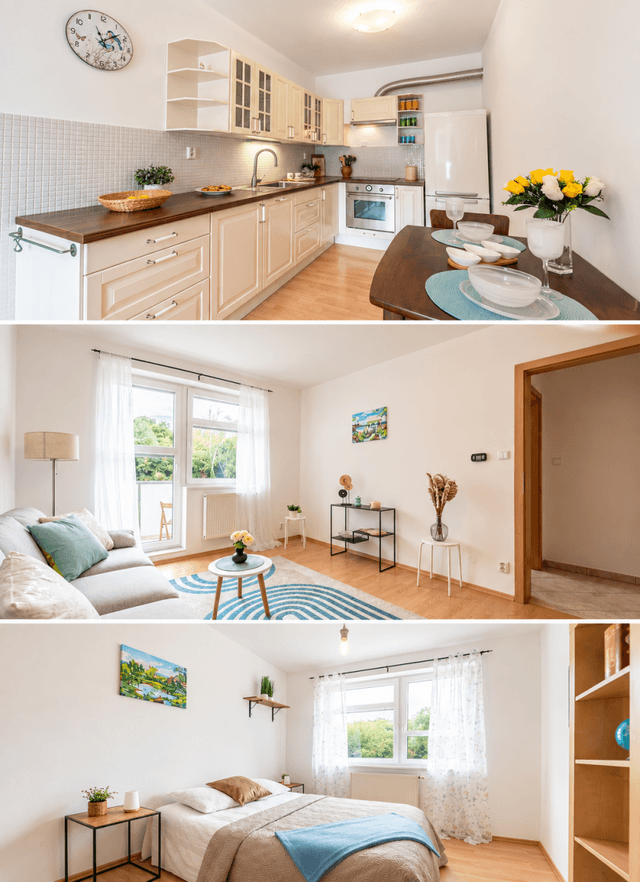 Pronájem bytu 2+kk 44 m², Družstevní, Libčice nad Vltavou, okres Praha-západ