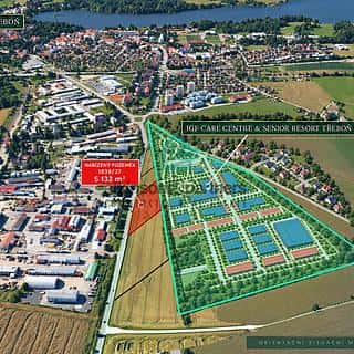 Prodej komerčního pozemku 5132 m² Třeboň, Pražská, Třeboň, okres Jindřichův Hradec