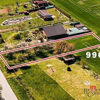 Prodej stavební parcely 996 m² Čáslavice, Čáslavice, okres Třebíč