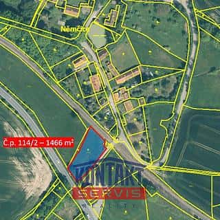 Prodej stavební parcely 1466 m² Sedlice, Sedlice, okres Strakonice