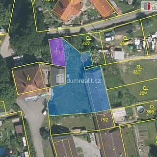 Prodej stavební parcely 837 m² Bernartice, Srlín, Bernartice, okres Písek