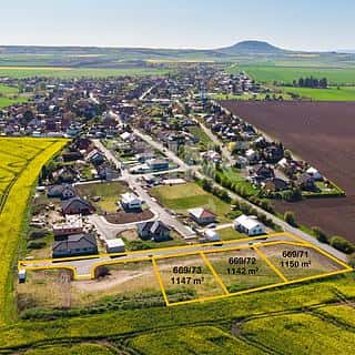 Prodej stavební parcely 1147 m² Cítov, Cítov, okres Mělník