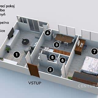 Prodej bytu 2+1 55 m² Brno, Krásného, Brno, okres Brno-město