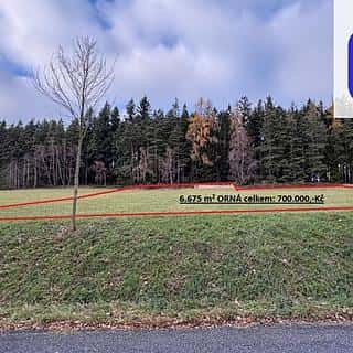 Prodej zemědělské půdy 6675 m² Číměř, Číměř, okres Jindřichův Hradec