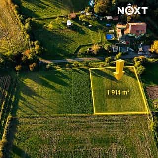 Prodej stavební parcely 1914 m² Milostín, Milostín, okres Rakovník