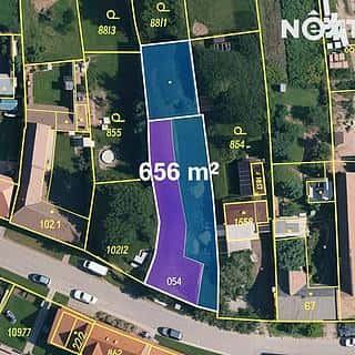 Prodej stavební parcely 656 m² Dyjákovice, Dyjákovice, okres Znojmo