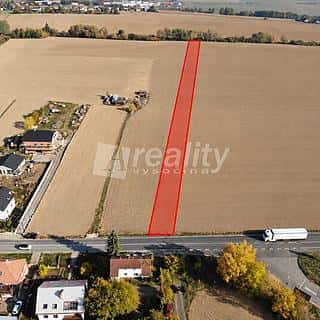 Prodej stavební parcely 1004 m² Okříšky, Masarykova, Okříšky, okres Třebíč