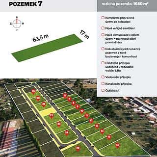 Prodej stavební parcely 1080 m² Štarnov, Štarnov, okres Olomouc