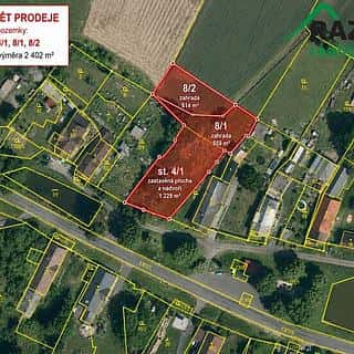 Prodej stavební parcely 2402 m² Chodský Újezd, Chodský Újezd, okres Tachov