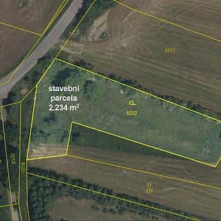 Prodej stavební parcely 2234 m² Sedlice, Sedlice, okres Strakonice