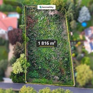 Prodej stavební parcely 1816 m² Černošice, Černošice, okres Praha-západ