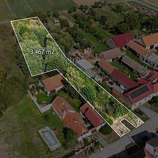 Prodej stavební parcely 3467 m² Radkovice u Budče, Radkovice u Budče, okres Třebíč