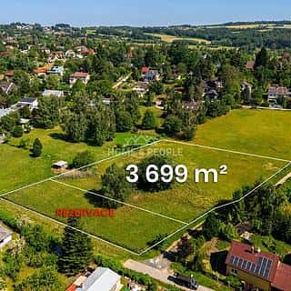Prodej stavební parcely 3699 m² Kamenice, Na Vyhlídce, Kamenice, okres Praha-východ
