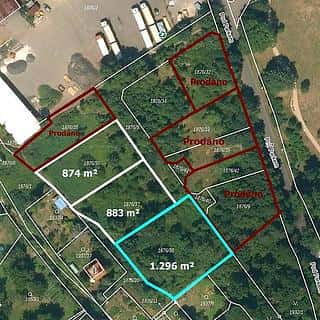 Prodej stavební parcely 1296 m² Krupka, Prokopská, Krupka, okres Teplice