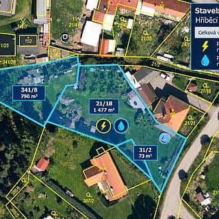 Prodej stavební parcely 2340 m² Horní Cerekev, Horní Cerekev, okres Pelhřimov