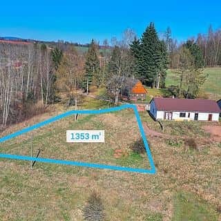 Prodej stavební parcely 1353 m² Chotěvice, Chotěvice, okres Trutnov