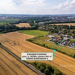 Prodej stavební parcely 894 m² České Budějovice, České Budějovice