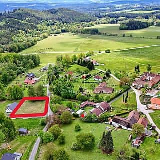 Prodej stavební parcely 1109 m² Omlenice, Omlenice, okres Český Krumlov
