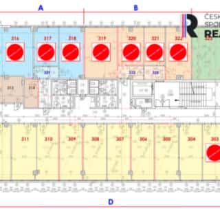 Pronájem kanceláře 29 m² Zlín, Kvítková, Zlín
