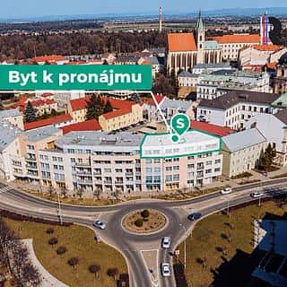 Pronájem bytu 5+1 a více 178 m² Kroměříž, náměstí Míru, Kroměříž