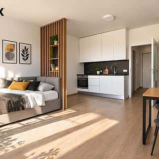 Pronájem bytu 1+kk, garsoniery 30 m² Praha, Za černým mostem, Praha