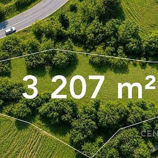 Prodej stavební parcely 3207 m² Všesulov, Všesulov, okres Rakovník