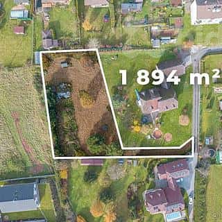 Prodej stavební parcely 1894 m² Trutnov, Trutnov