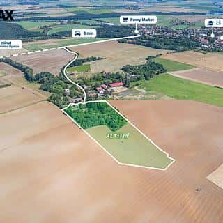 Prodej stavební parcely 42137 m² Zásmuky, Zásmuky, okres Kolín