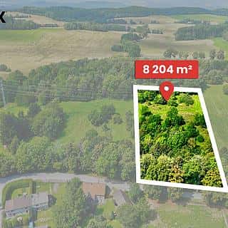 Prodej stavební parcely 8204 m² Přídolí, Přídolí, okres Český Krumlov