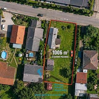 Prodej stavební parcely 1006 m² Hněvčeves, Hněvčeves, okres Hradec Králové