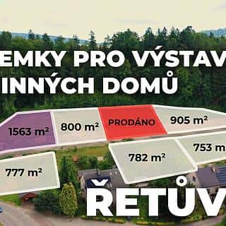 Prodej stavební parcely 1563 m² Řetůvka, Řetůvka, okres Ústí nad Orlicí