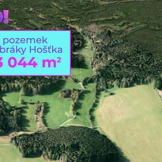 Prodej zemědělské půdy 13044 m² Hošťka, Hošťka, okres Tachov