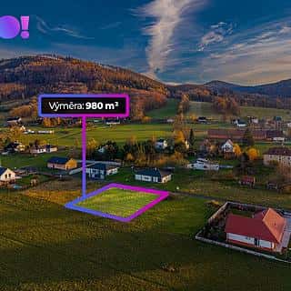 Prodej stavební parcely 980 m² Komorní Lhotka, Komorní Lhotka, okres Frýdek-Místek