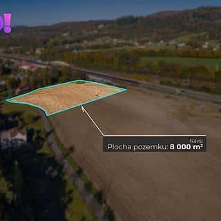 Prodej komerčního pozemku 8000 m² Návsí, Návsí, okres Frýdek-Místek